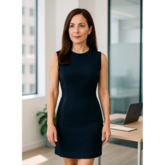 Ted Baker London Dresses & Skirts - Ted Baker London Navy Sleeveless Sheath Dress Women’s Size 1